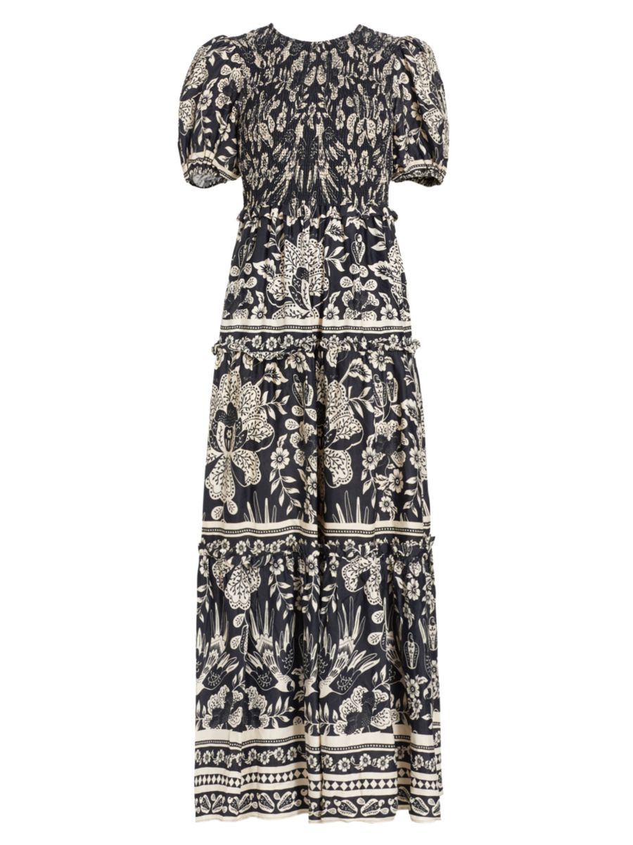 Farm Rio Tiered Floral Maxi Dress | Saks Fifth Avenue