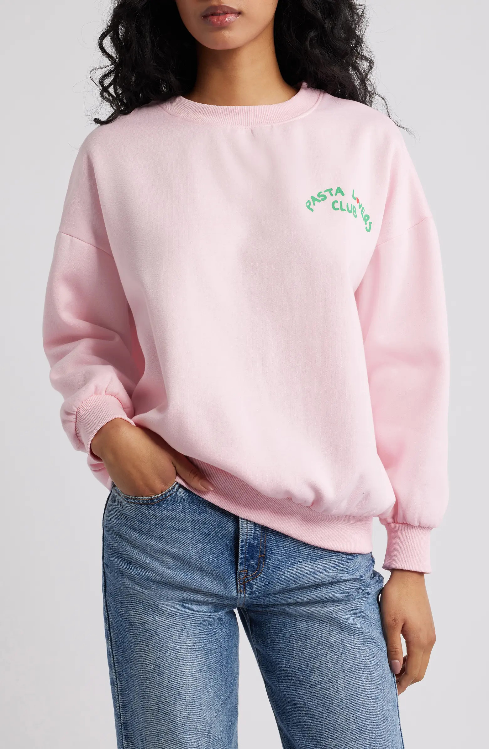 Pasta Lovers Club Cotton Sweatshirt | Nordstrom