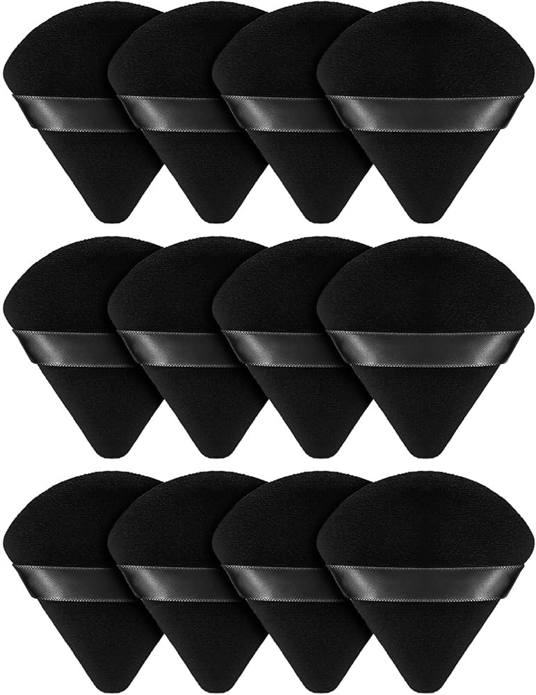 BEAKEY 12pcs Powder Puffs for Face Powder Triangle Powder Puff for Loose & Cosmetic Foundation, M... | Amazon (US)