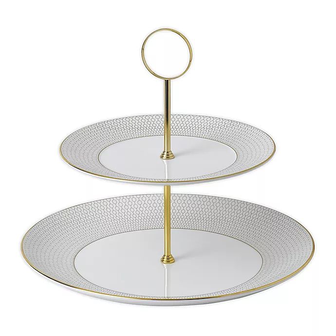 Wedgwood® Arris Two-Tier Cake Stand | Bed Bath & Beyond