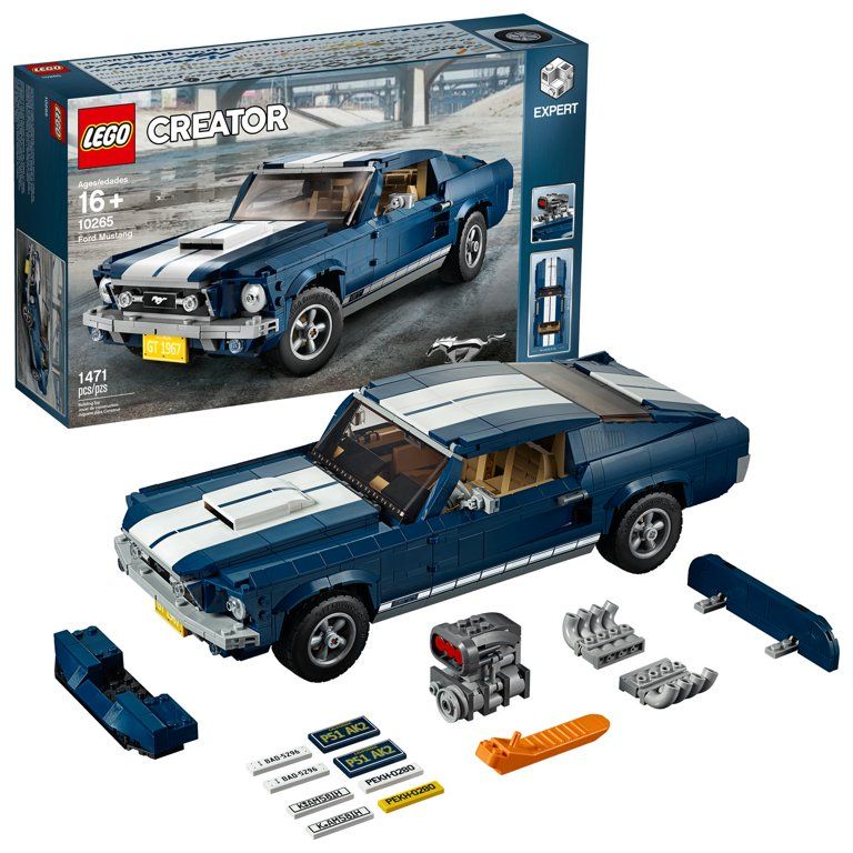 LEGO Creator Expert Ford Mustang Model Car Set 10265 - Walmart.com | Walmart (US)