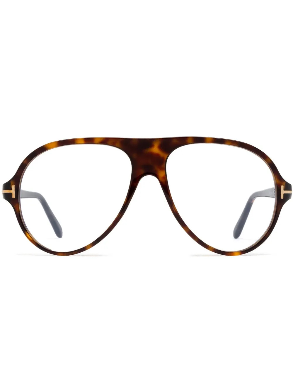 TOM FORD Eyewear pilot-frame glasses - Brown | Farfetch Global