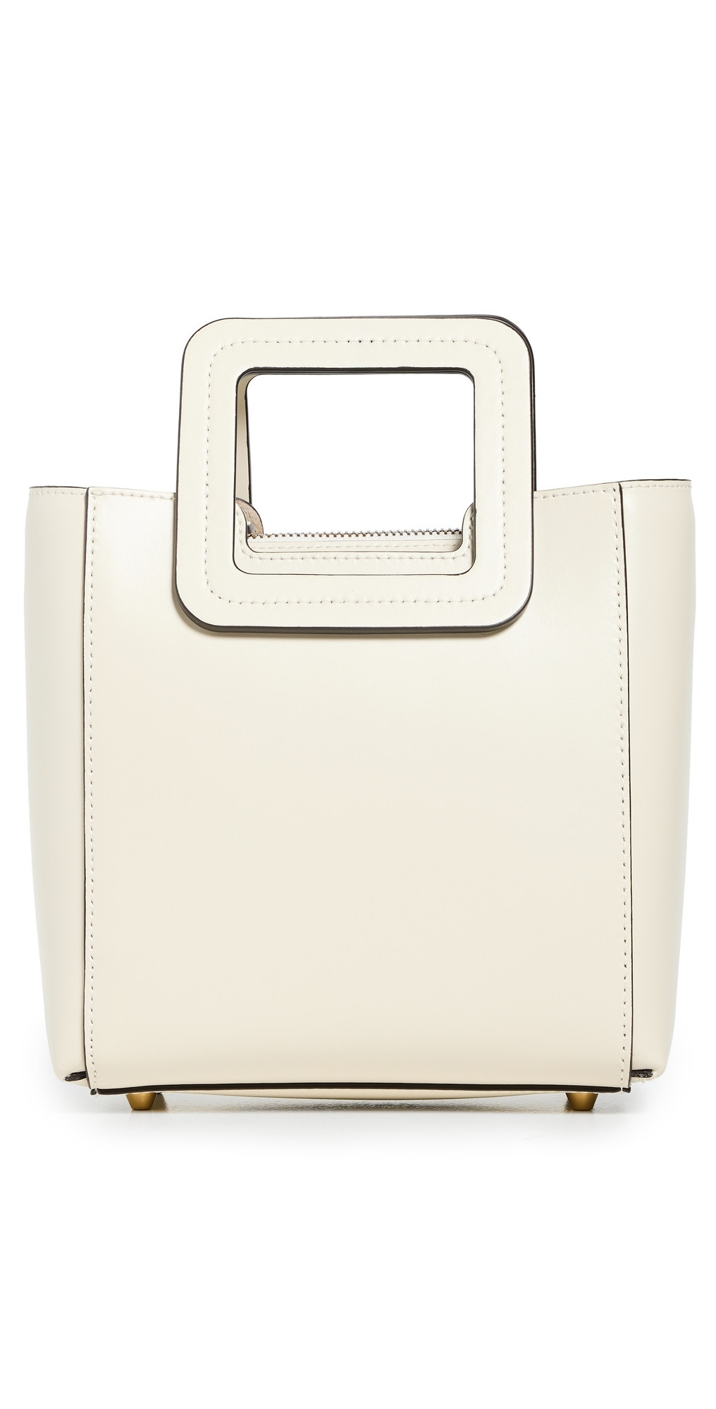 STAUD Mini Shirley Leather Bag Cream Contrast One Size | Shopbop