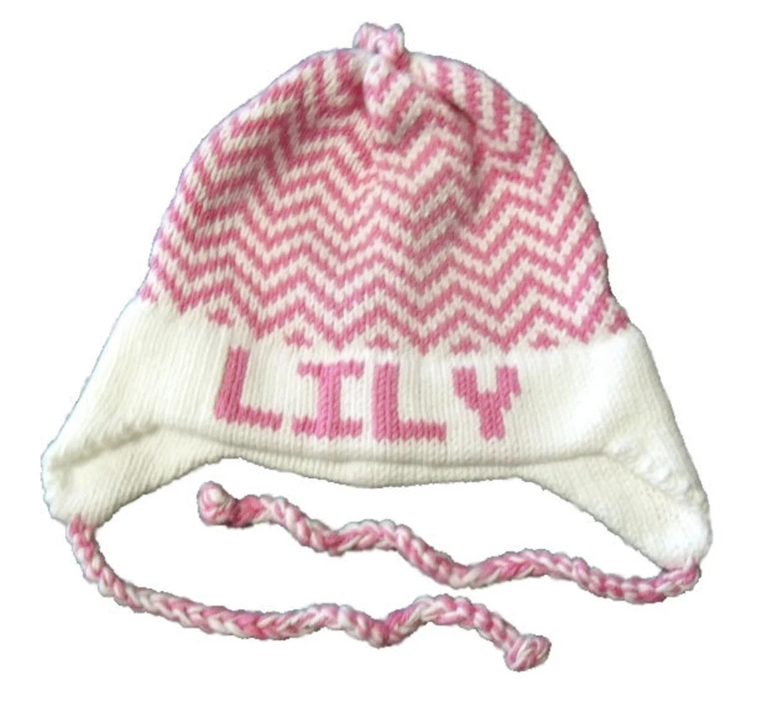 Personalized Earflap Hat Chevron - Etsy | Etsy (US)