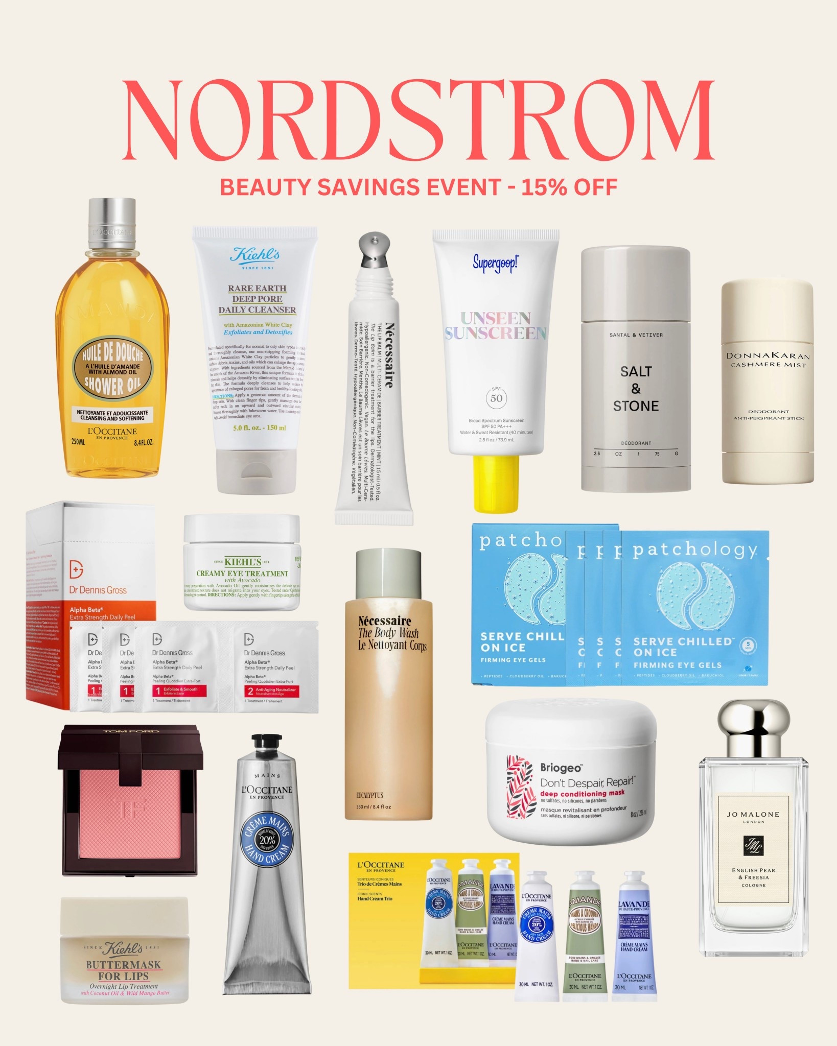 [3/11/26] Nordstrom beauty savings event!! So many favorite brands on sale for 15% off! Beauty kits included! 

#LTKSpringSale #LTKBeauty #LTKSeasonal