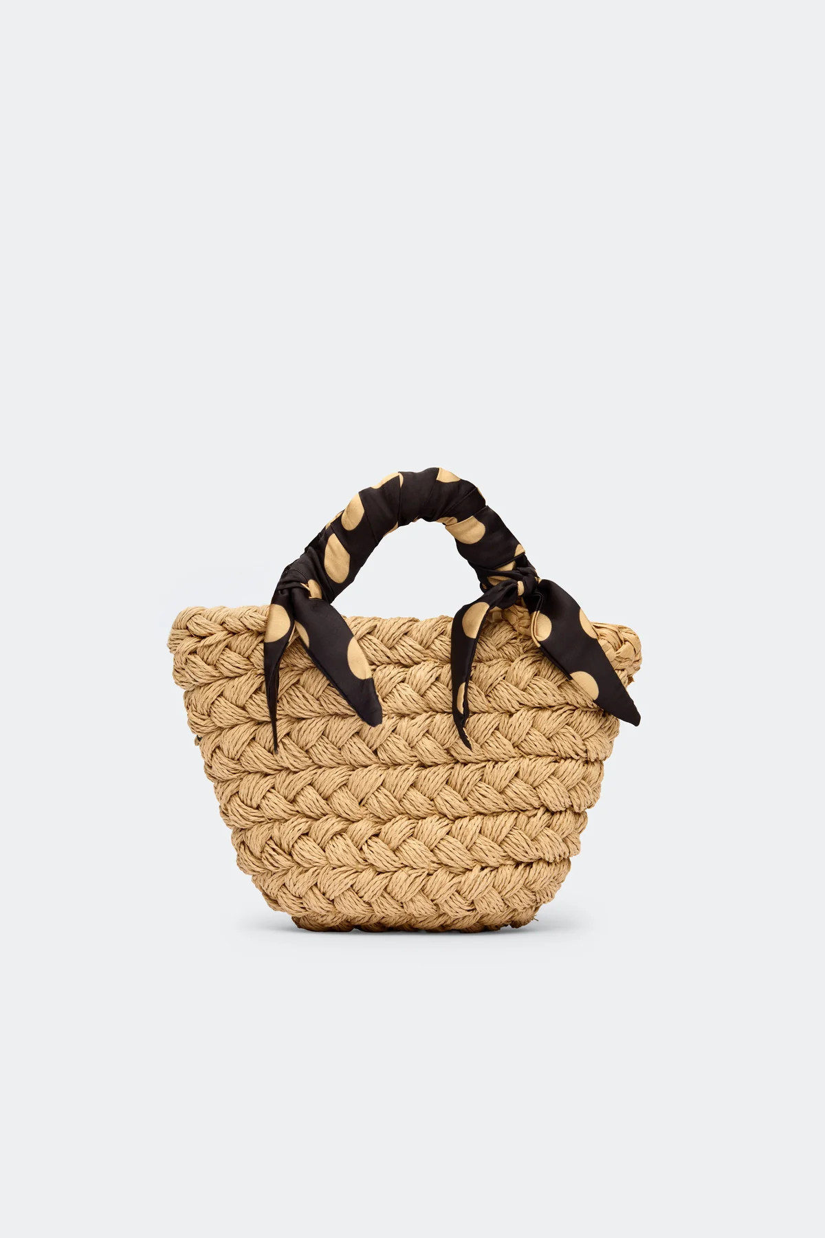 Twilly Basket Bag In Polka Dot/Natural | Simon Miller