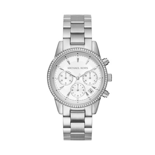 Michael-Kors Ritz Stainless-Steel Chronograph Watch Mk6428 Jewelry - MK6428-WSI | Watch Station US