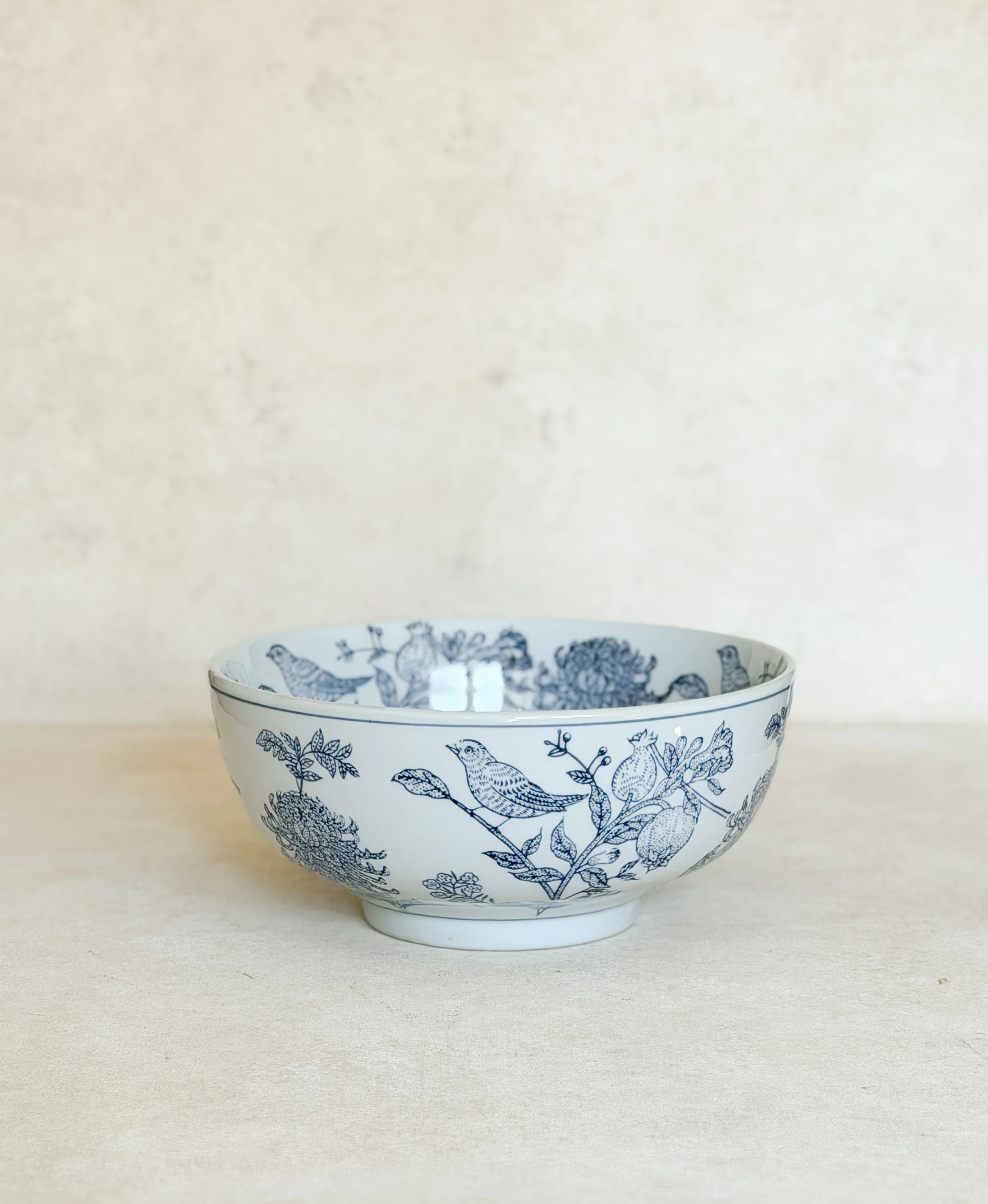 Hand Stamped Floral Bowl | Cottage and Key