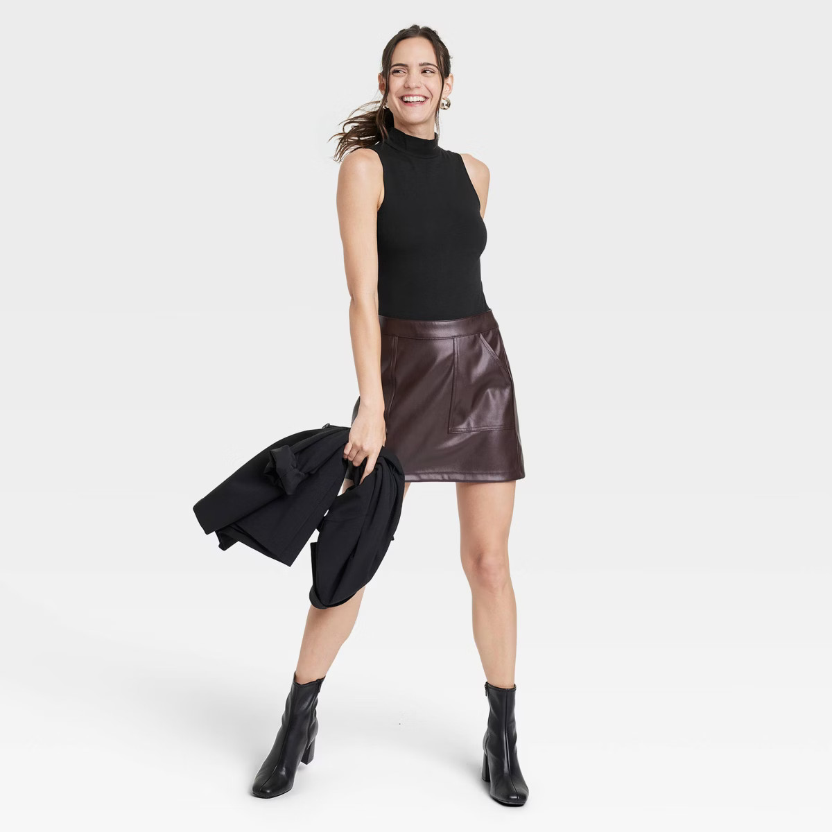 Women's Mock Turtleneck Tank Bodysuit - A New Day™ | Target