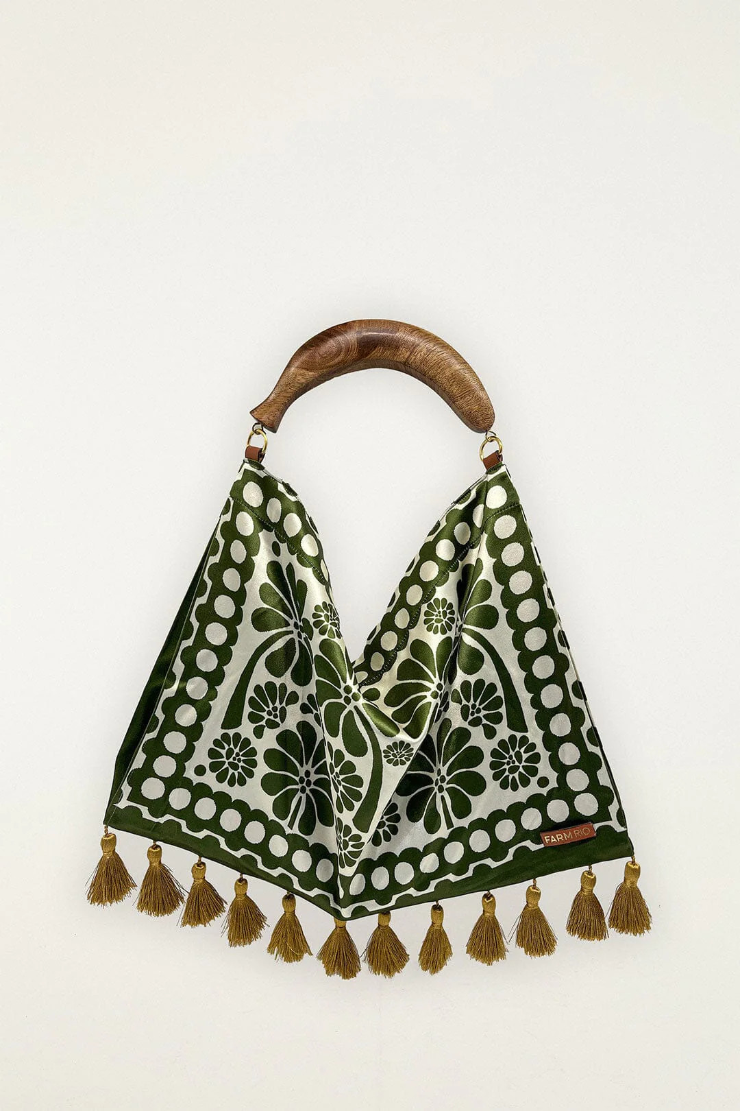 Green Jacquard Tassels Mini Bag | FARM Rio | FarmRio (US)