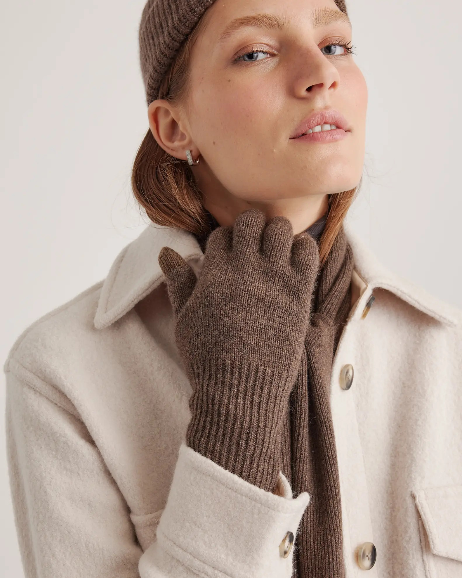 Cashmere Gloves | Quince in Brown | Quince