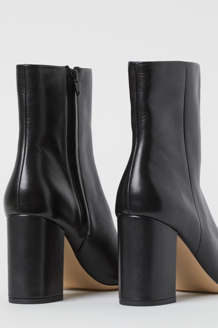 Stiefeletten aus Leder | H&M (DE, AT, CH, NL, FI)