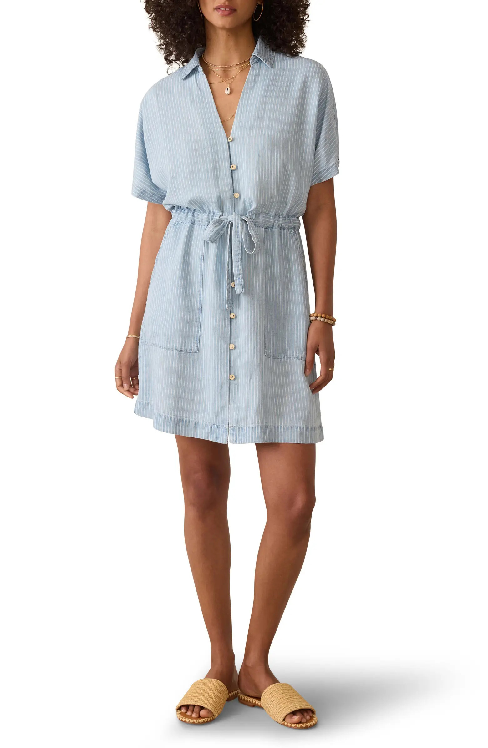 Faherty Oakley Tried & True Chambray Shirtdress | Nordstrom | Nordstrom