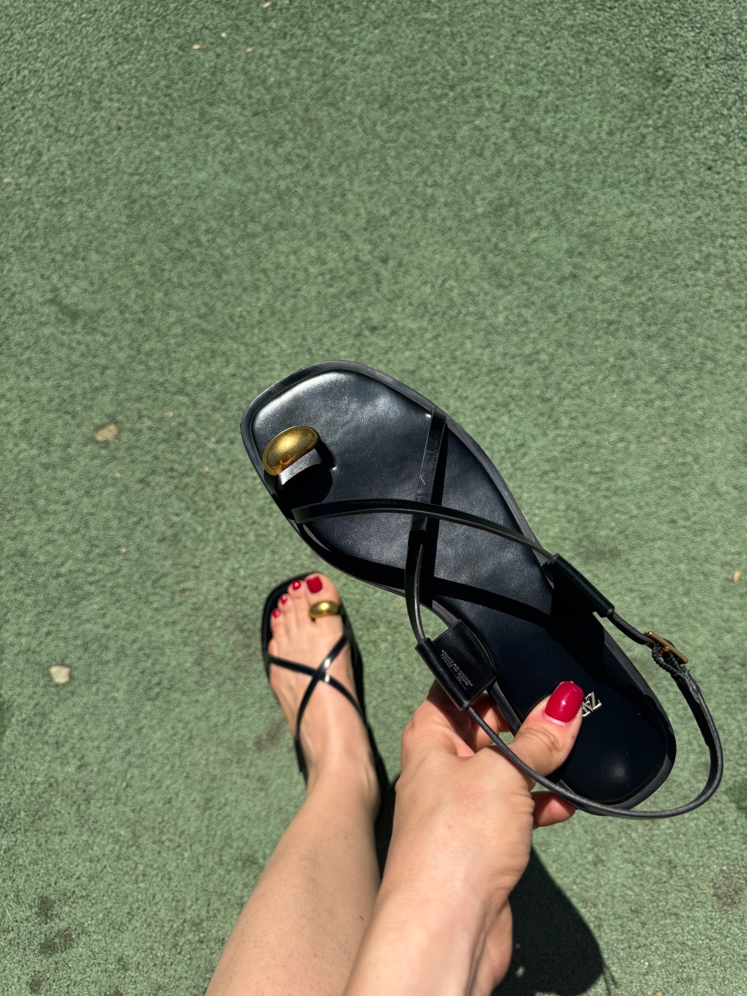 I’m obsessed with these Zara sandals! Run true to size ✨ makes for the perfect summer shoe! 

#LTKShoeCrush #LTKFindsUnder100 #LTKSeasonal