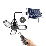 Solar Lights Outdoor MJIYA 3 Leaf Solar Pendant Light with Adjustable Multi-Position Panels, Waterpr | Amazon (US)