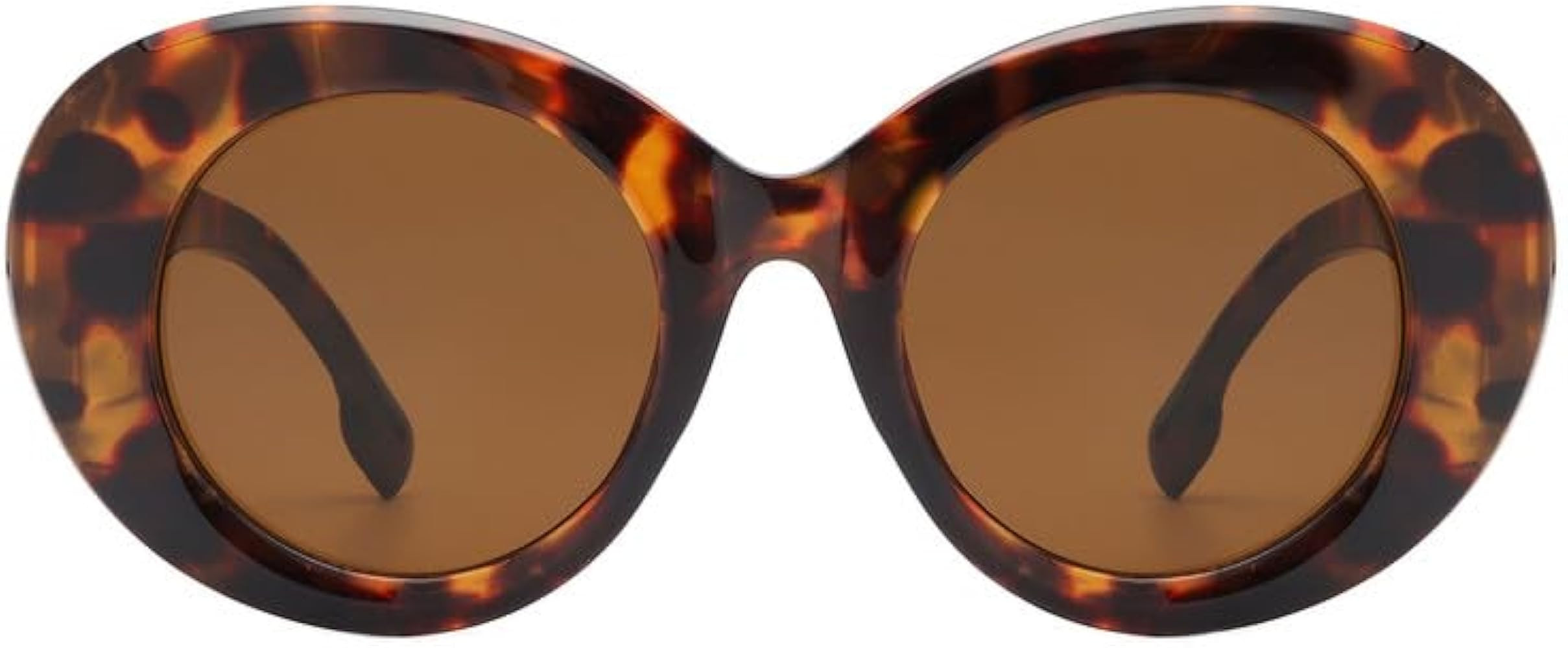 PASTL Women's Round Oval Sunglasses Oversized Designer Fashion Shades UV400 | Amazon (US)