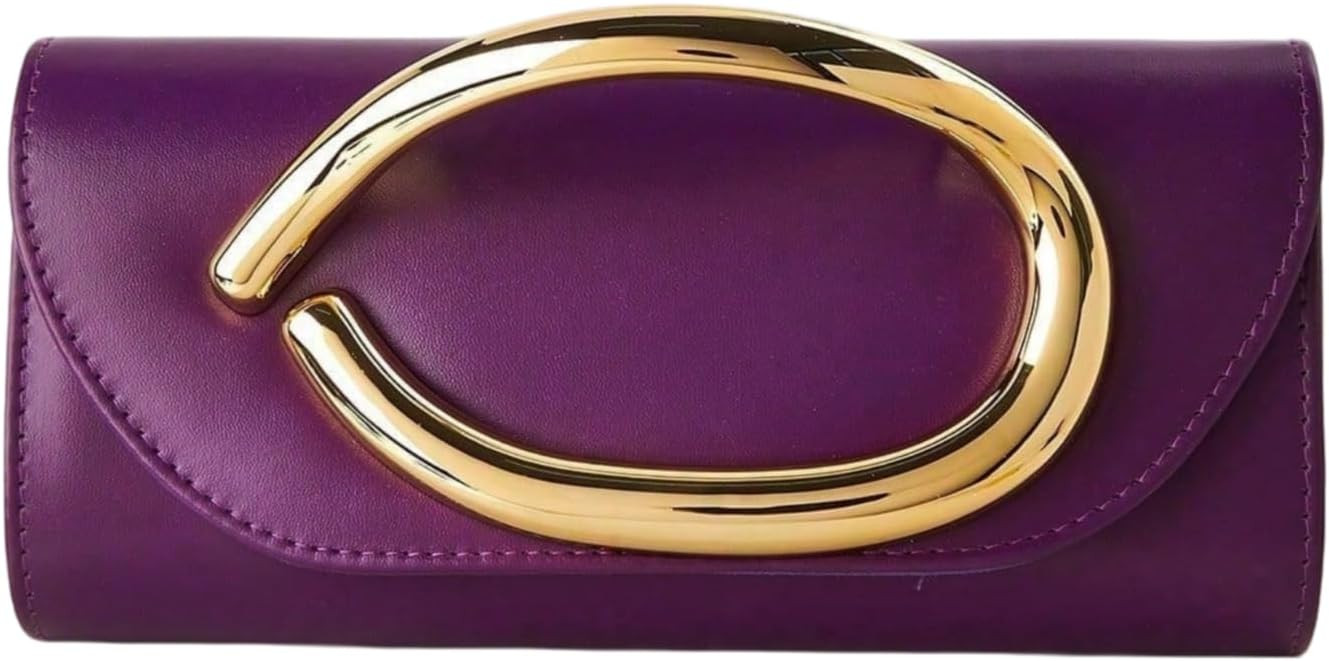 Clutch Purses for Women, Evening Bag with Chain and Metal Handle, Stylish & Elegant for Dinners, Weddings and Celebrations | Amazon (US)
