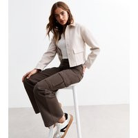 Women's Brown High Waist Cargo Jeans New Look | New Look (UK)