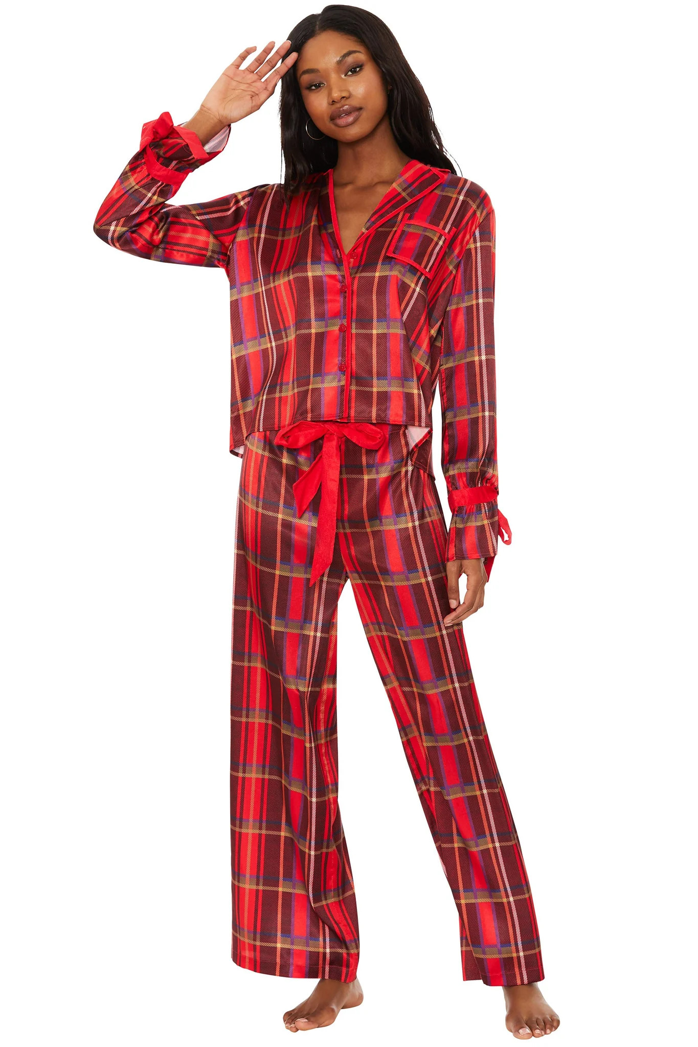 Lee Ann & Brook Set Holiday Plaid | Beach Riot