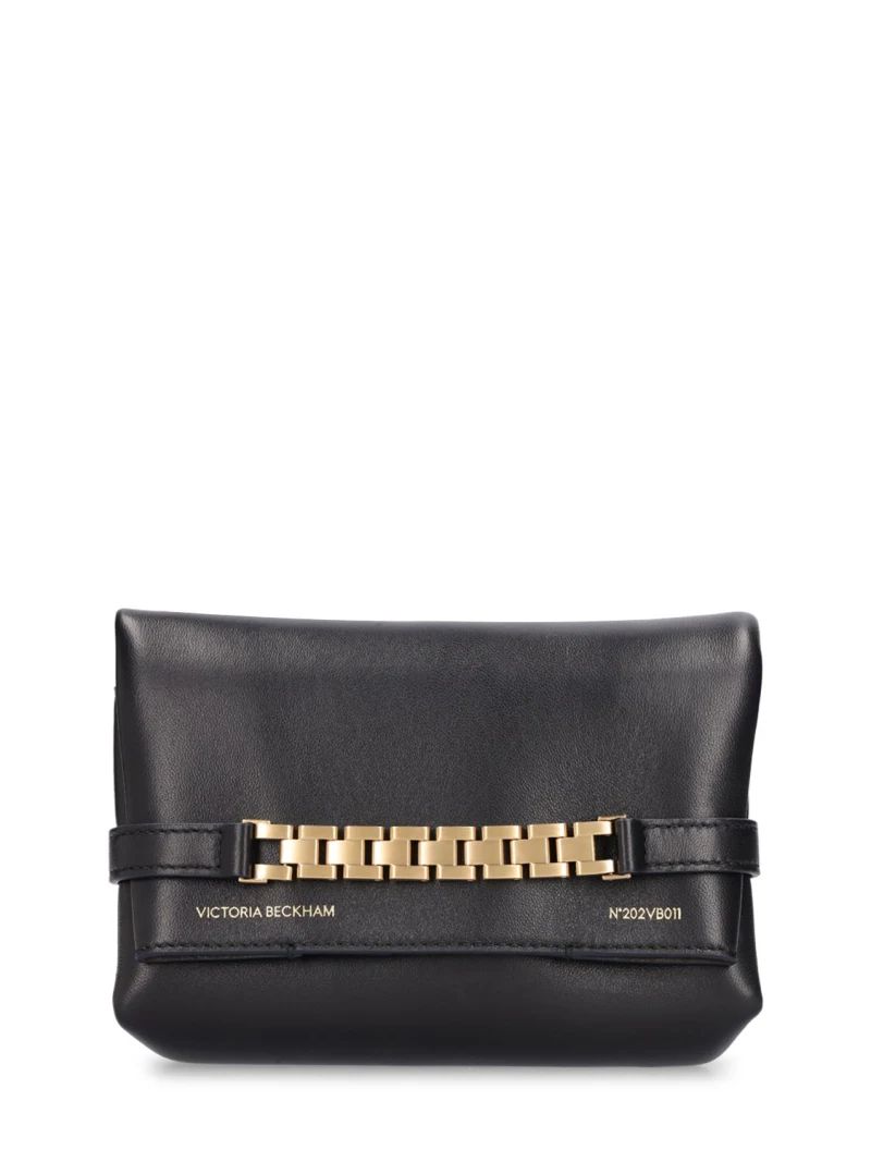 Mini leather & chain pouch - Victoria Beckham - Women | Luisaviaroma | Luisaviaroma