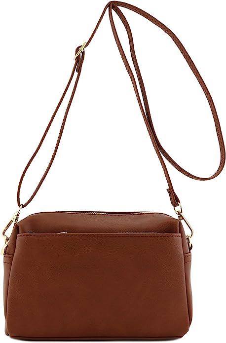 Triple Zip Small Crossbody Bag | Amazon (US)