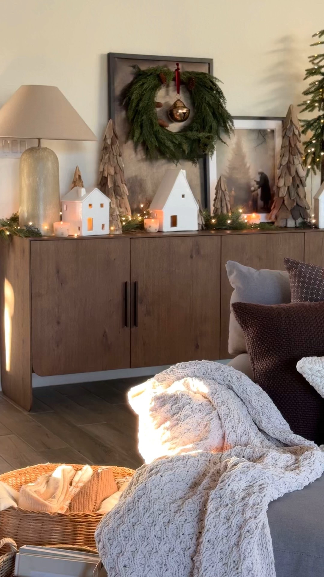 My holiday sideboard styling 🌲✨  

#LTKGiftGuide #LTKHoliday #LTKHome