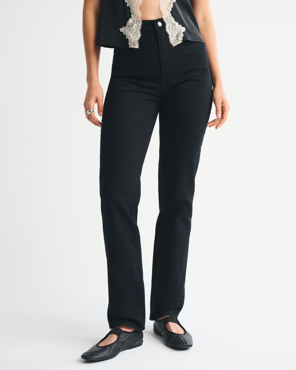 Ultra High Rise 90s Straight Jean | Abercrombie & Fitch (US)