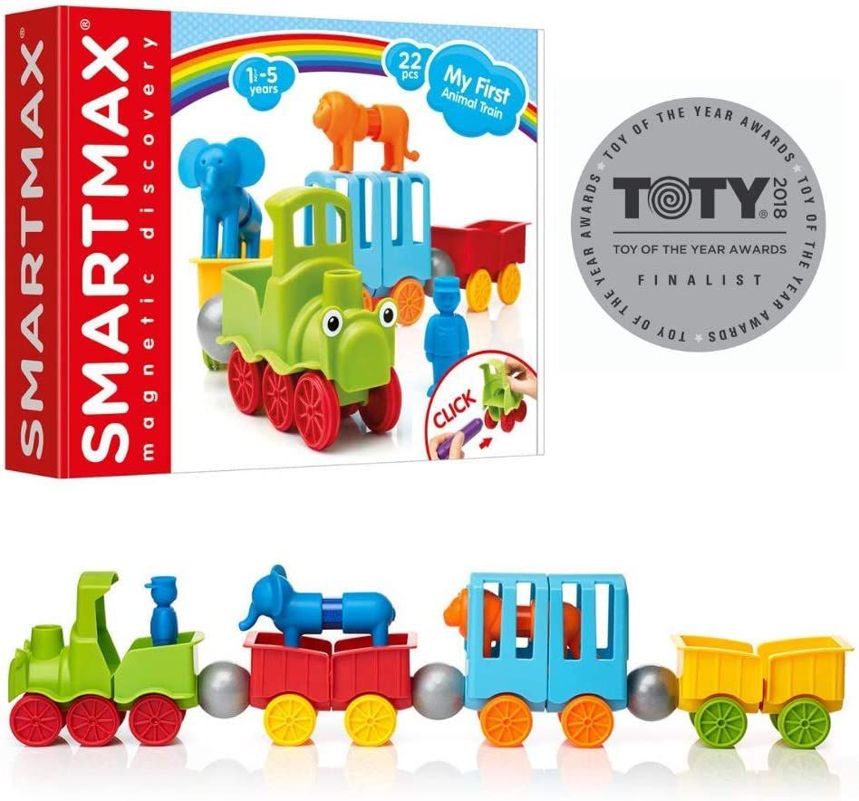 Amazon.com: SmartMax My First Animal Train STEM Magnetic Discovery Play Set with Moving Train and... | Amazon (US)