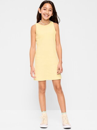 Printed Ribbed Tank Dress for Girls | Old Navy (US)