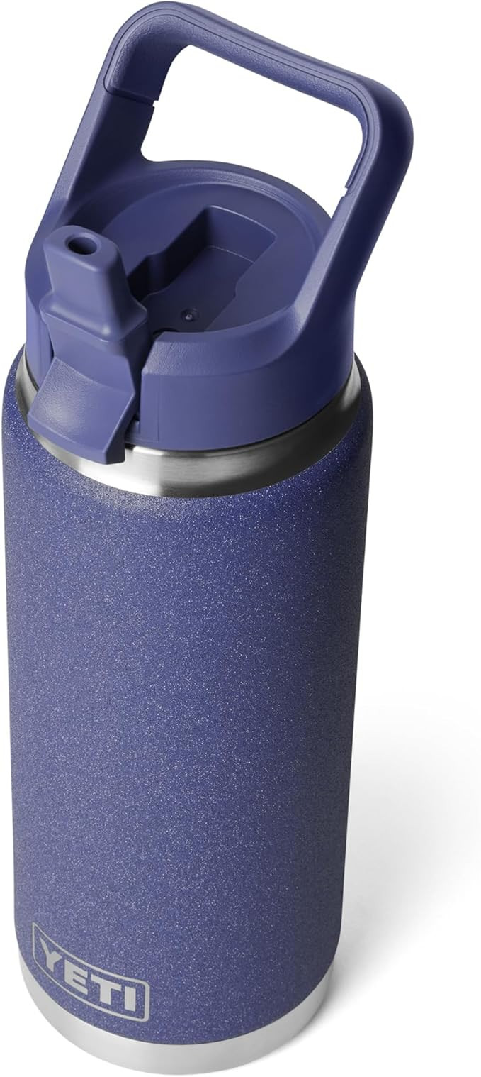 YETI Rambler 26 oz Bottle, Vacuum Insulated, Stainless Steel with Color Matching Straw Cap | Amazon (US)