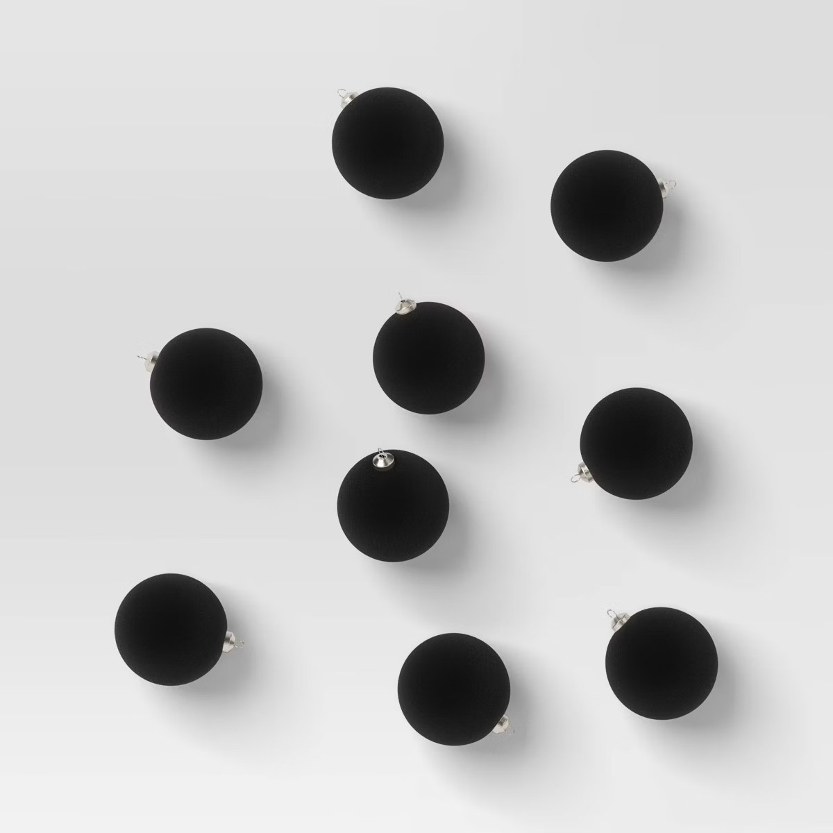 9ct 80mm Christmas Flocked Ball Ornament Set - Wondershop™ | Target