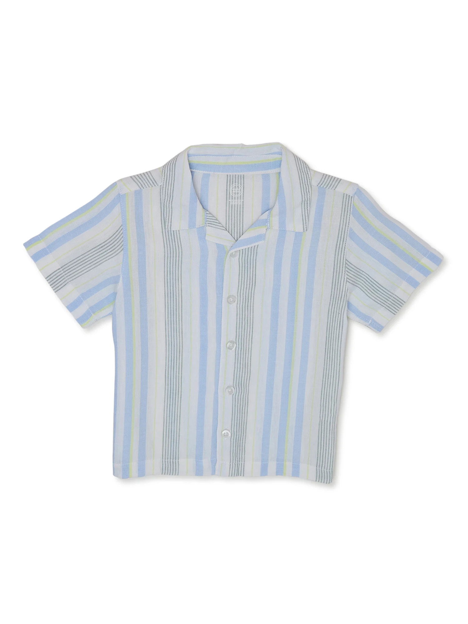 Wonder Nation Baby & Toddler Boys' Camp Shirt, Sizes 12M-5T | Walmart (US)