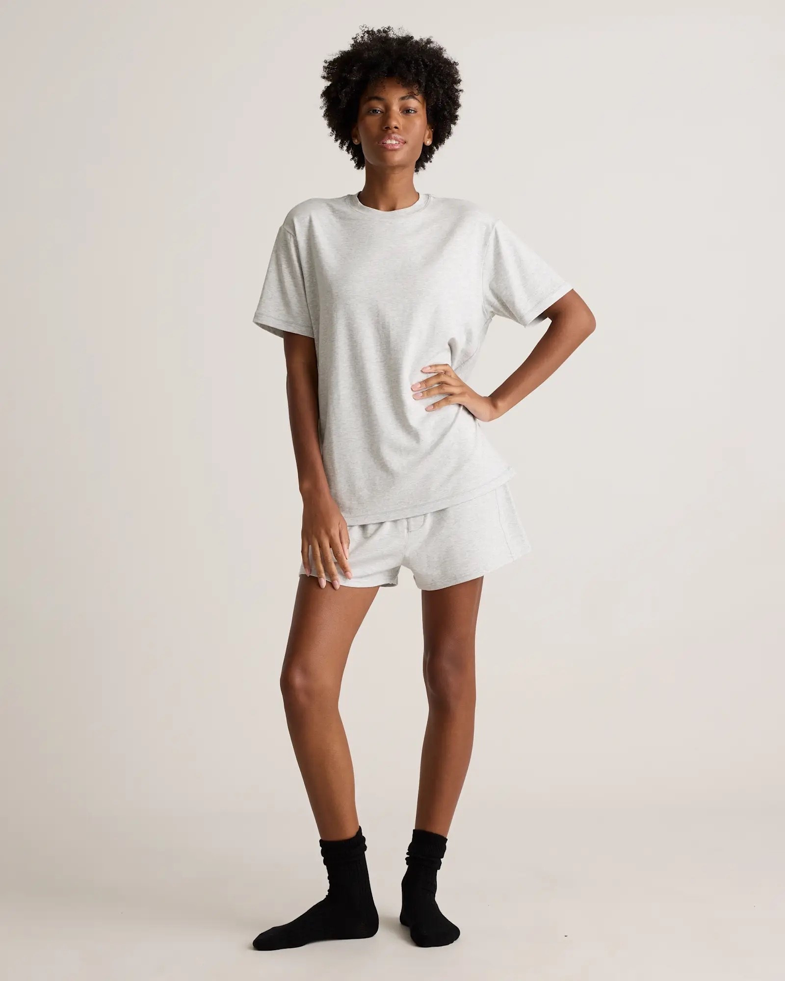Dream Lounge Oversized Short Sleeve Pajama Set