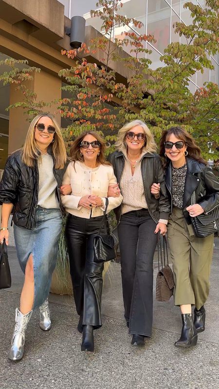 Lunch out with these ladies is the best!! We are so thankful for these insta/real life friends that we can share with about life and everything style and content creating! Love how we encourage each other! ❤️❤️
HOW TO SHOP OUR OUTFITS:🛍️
1️⃣ Comment “links” to have links to our outfits sent to your DM’s!
2️⃣ Click the link in our bio to shop from the @shop.ltk app or from our website!
3️⃣ Links will be in our stories for 24 hours! 

Mango, denim skirt, Dolce Vita boots, Amazon, Mia boots, Rails, Rebecca Minkoff bag 

#LTKworkwear #LTKstyletip #LTKover40