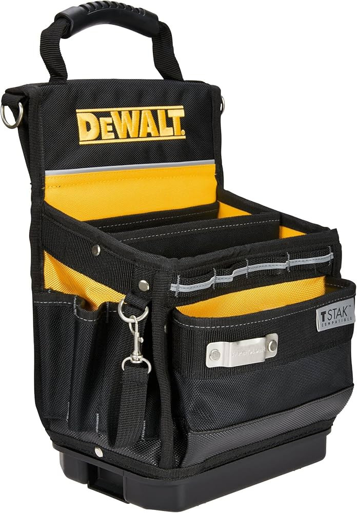 DEWALT Tool Bag, Easy Access Small Tool Pouch with Hard Bottom and Carrying Strap (DWST17624) | Amazon (US)