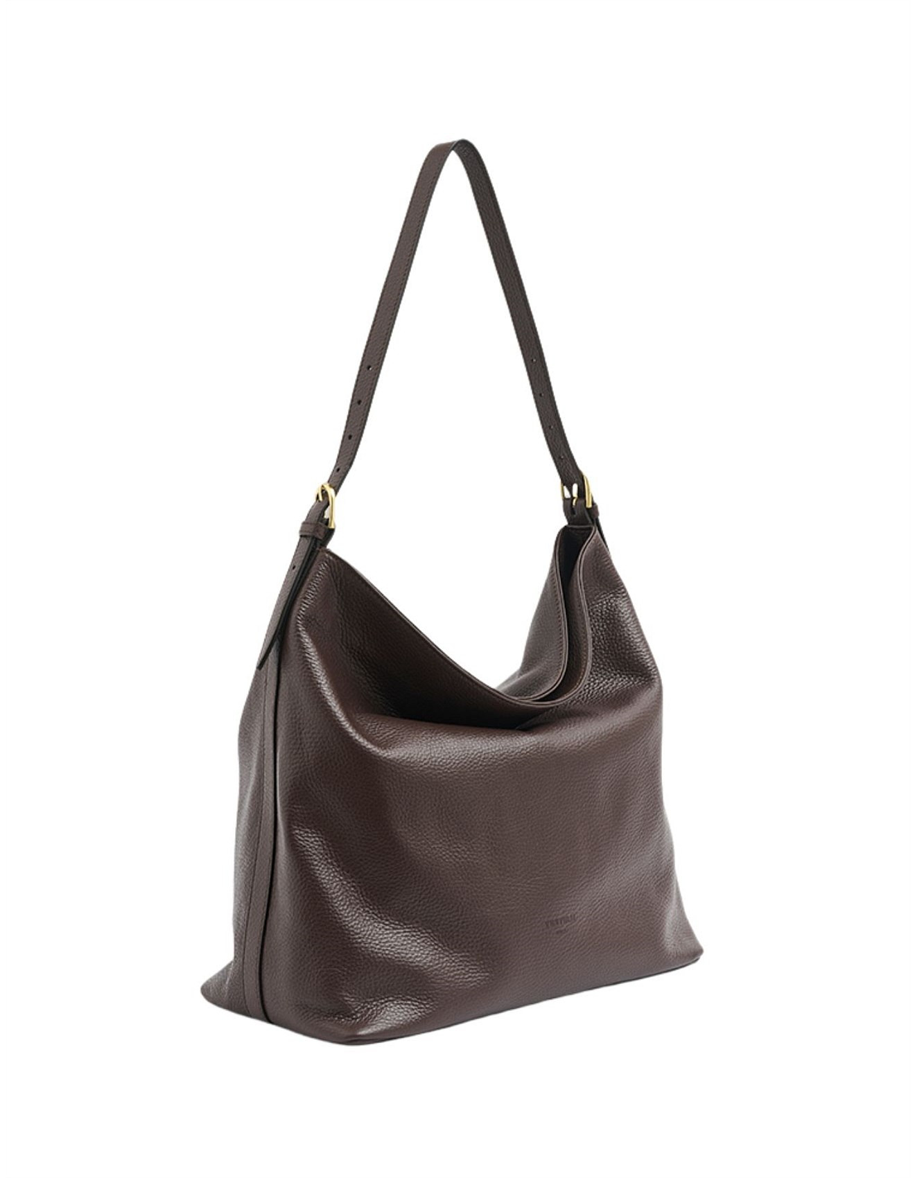 Serena Dark Chocolate Leather Hobo Bag | David Jones (Australia & New Zealand)