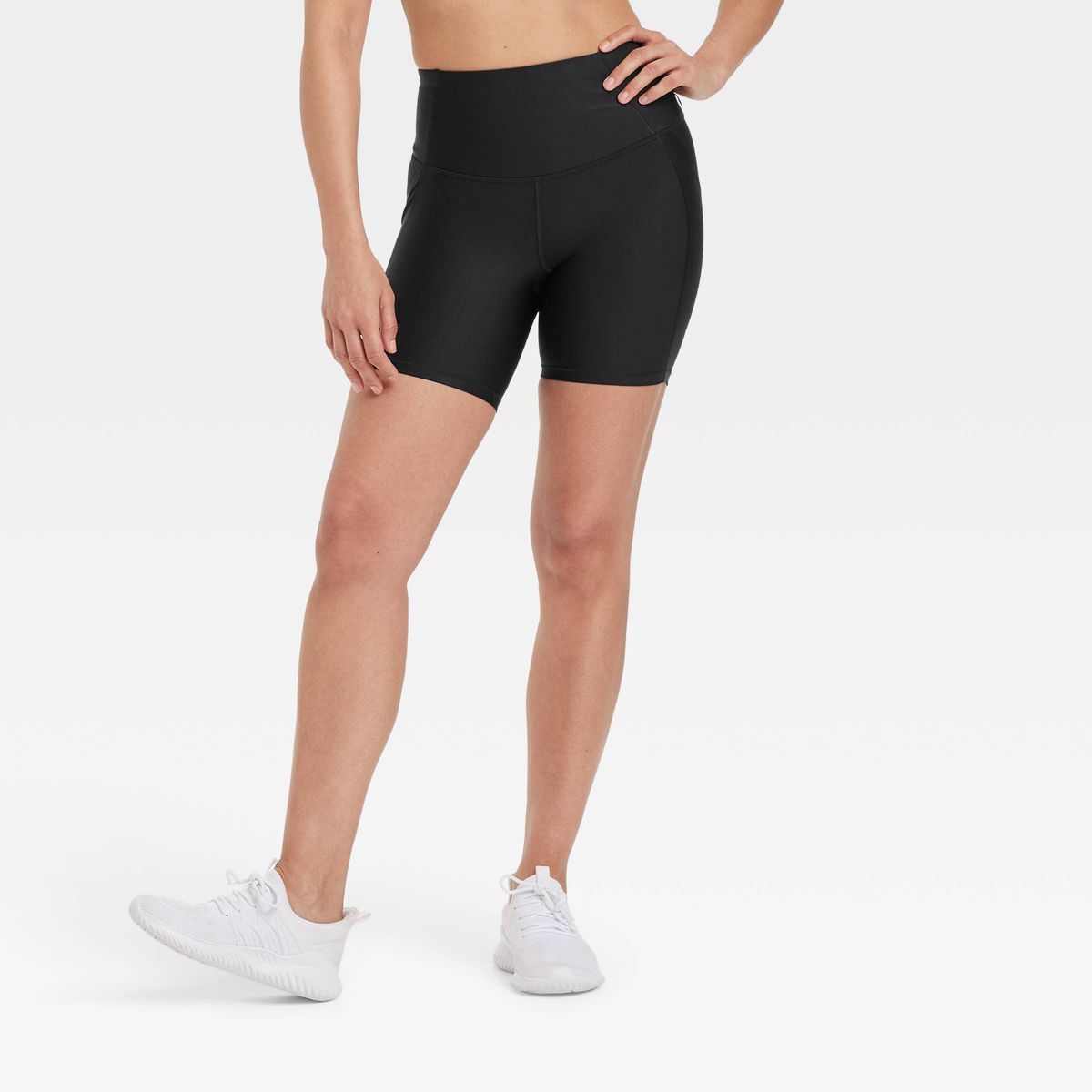 Women's Effortless Support High-Rise Pocketed Bike Shorts 6" - All In Motion™ | Target