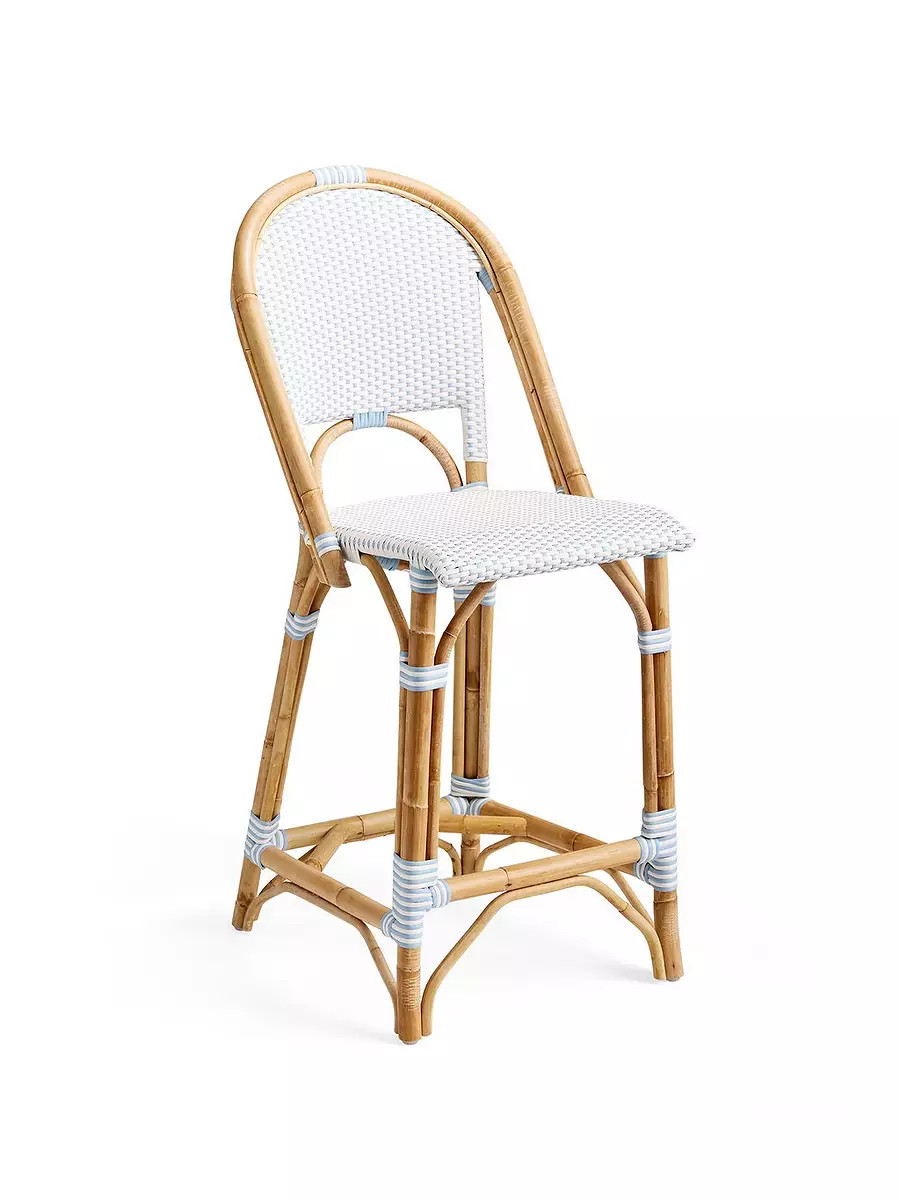 Riviera Rattan Bar & Counter Stools | Serena and Lily