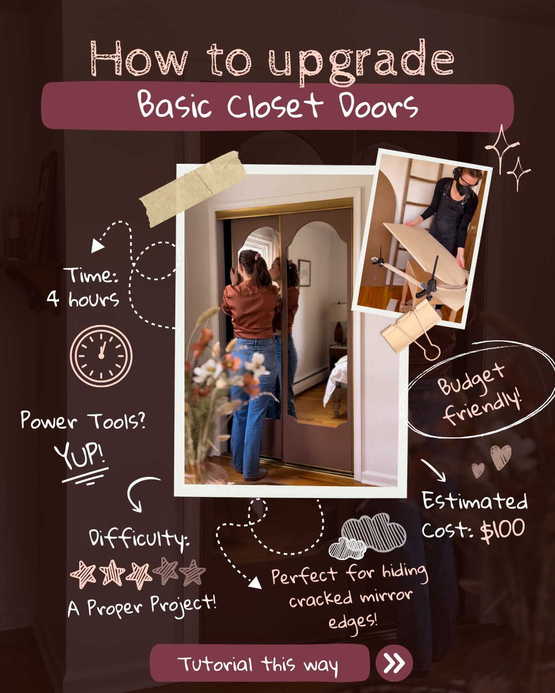 Update your basic sliding closet doors with custom frames!

#LTKHome