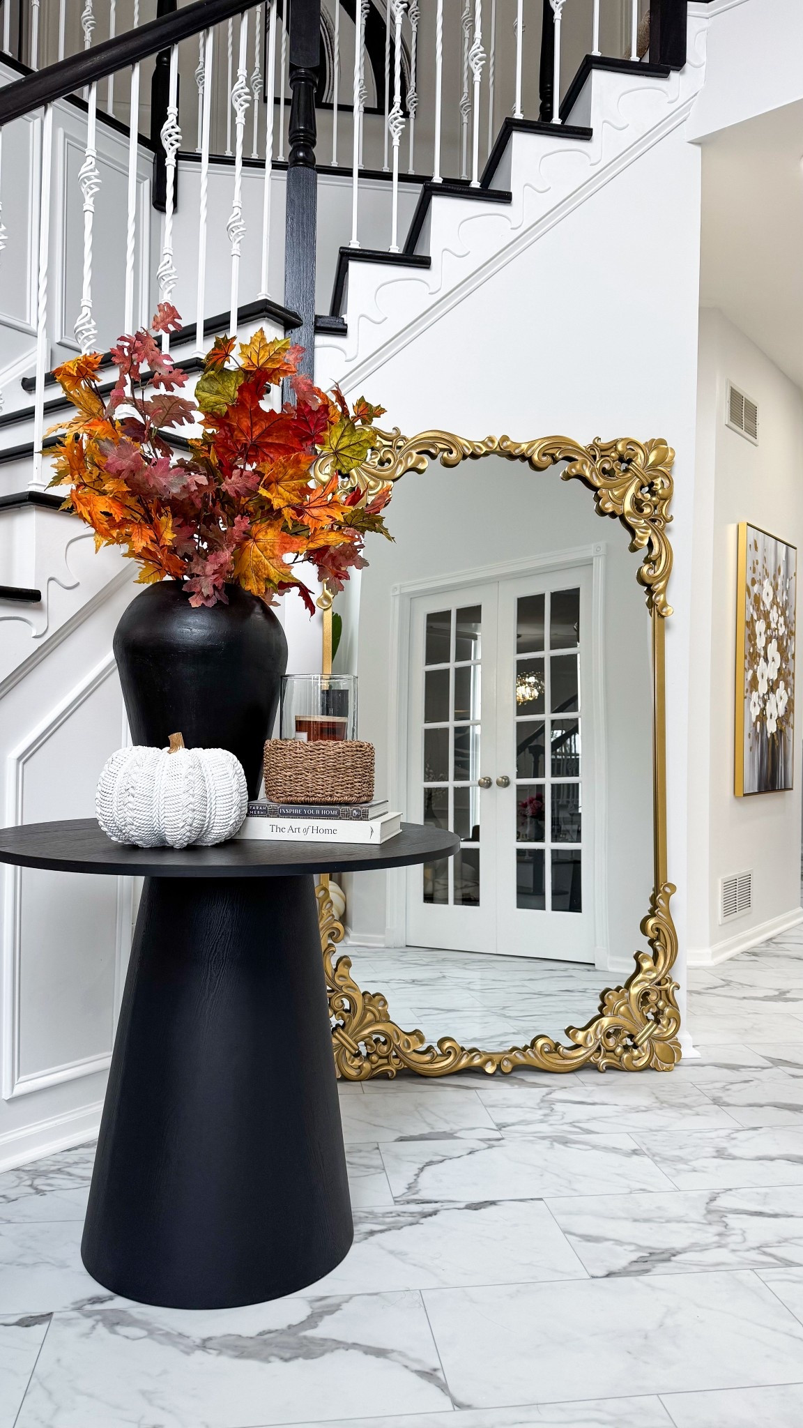 Simple ways I find that makes a space look larger is adding a mirror. It helps open up the space and create an illusion 😍 Tap below to shop! Follow me @omabelle for more Fashion, Home & everything inbetween. Glad to have you here!!! 💕😊🙏

Home | Home decor |Entryway decor | Entryway table | console table | Buffet table | Accent table
Pottery barn | Amazon home
Restoration hardware look for less |Luxe for less | Entryway ideas | Foyer table | Foyer decor | Sofa table | Black sofa table | Black console | Black accent table
| Black wooden table |Living room decor | Rugs | Area rug | Neutral rug | Living room family room rug | Sofa sectional | Washable cleanable sofa | Family friendly sofa furniture | Stain resistant fabric sofa | Cloud sofa | Family kid toddler | pet friendly sofa | Coffee table | Livingroom | Home decor | bedding | bedroom | fall decor |  fall porch | dresser | rug | kitchen | dispenser | cutlery set | knives 

#LTKItBag #LTKFamily #LTKHome