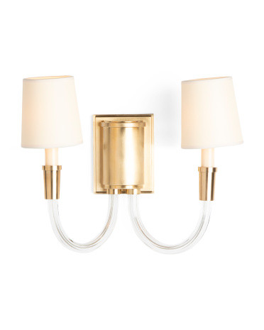 13.5x12.5 Vivian Double Hand Rubbed Finish Sconce | TJ Maxx