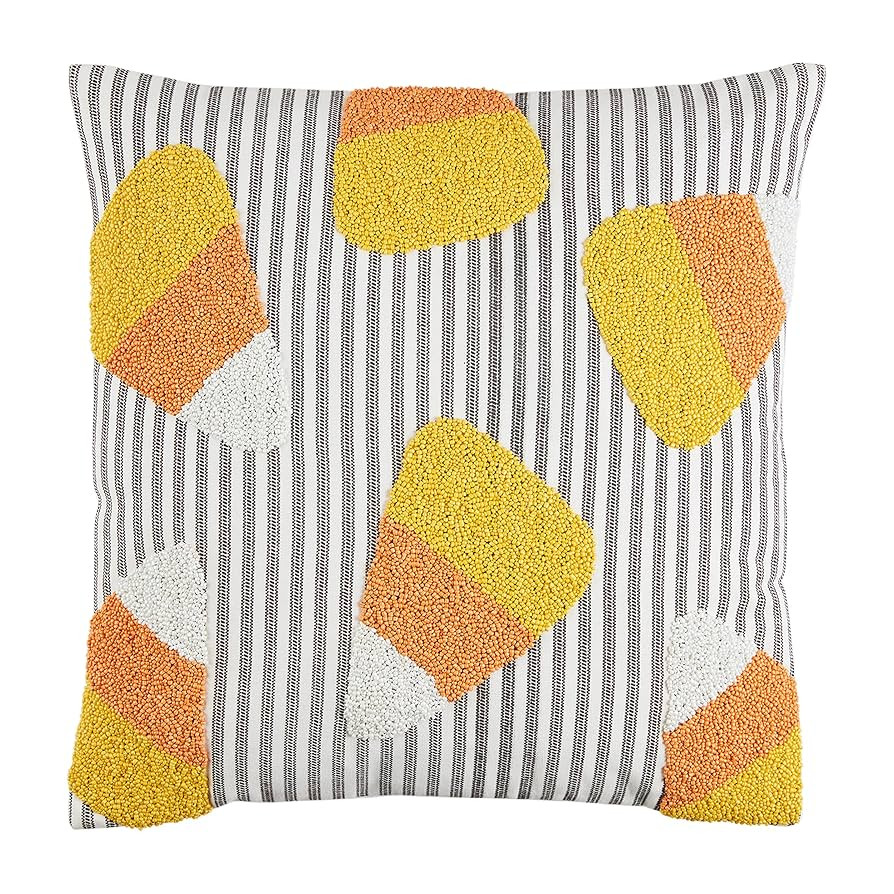 Mud Pie Halloween Pillow, Candy Corn | Amazon (US)