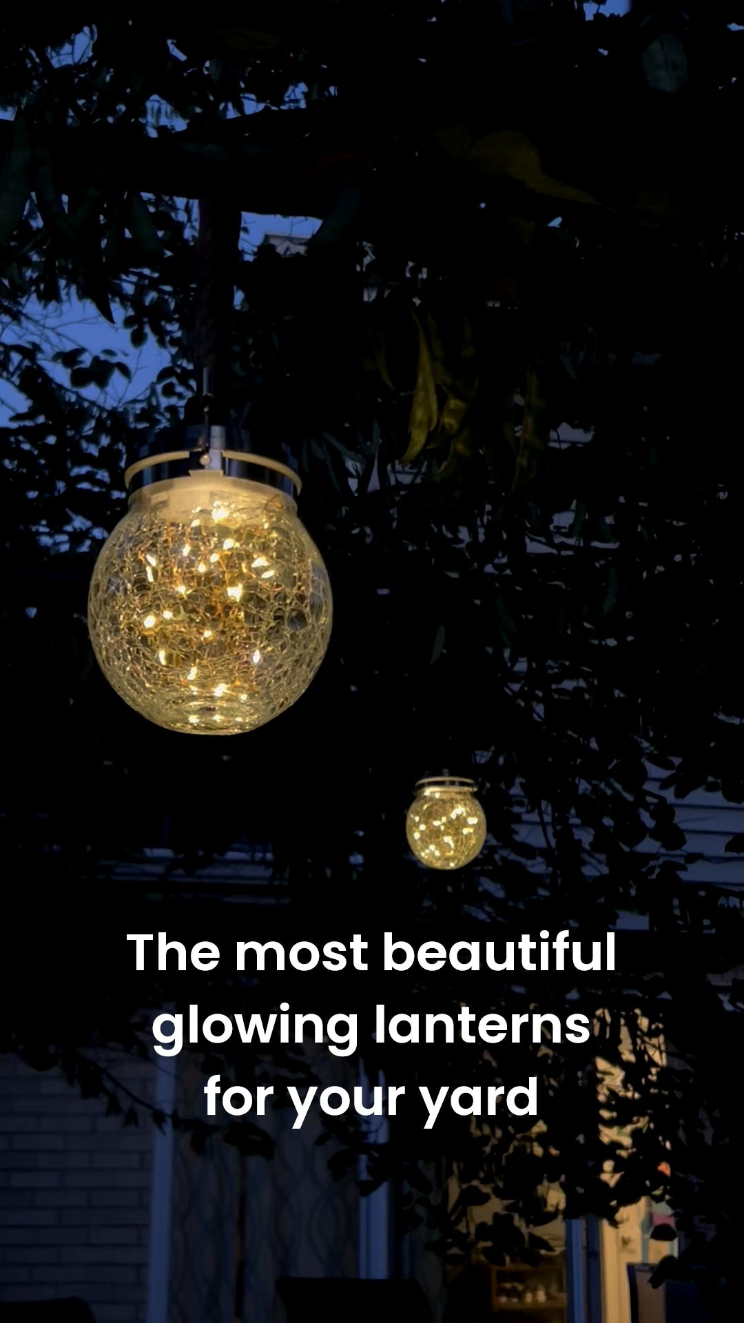 Glowing lanterns add a touch of magic to any garden. These are solar powered, so you can hang them anywhere you wish (no cords or outlets to worry about). They are beautiful in the daylight, but are absolutely stunning once the sun sets... just the right amount of warmth and glow in a backyard space.



#fairylights #lanterns #backyarddecor #treedecor #solarlights #fairylantern #nightgarden #outdoordecor #stayoutside #gardenlove #loveyouroutdoorspace #outdoorspace #gardenwhimsy #glasslanterns #funfinds #soromantic #ambiance #glow #gardenglowup

#LTKFindsUnder50 #LTKHome