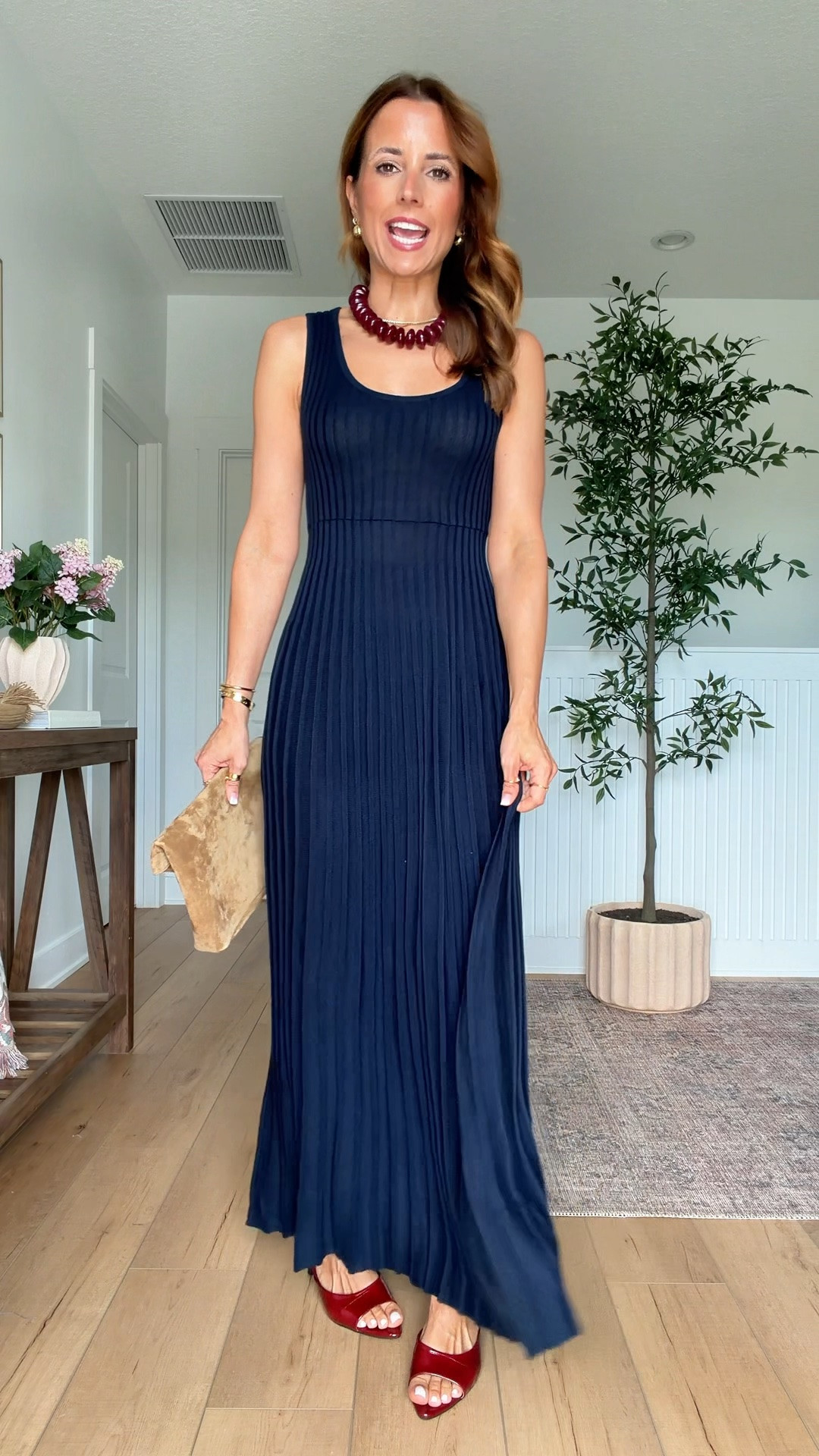 Code SUITEAF. The perfect sweater maxi dress for fall! Super soft and a stretchy. Navy sweater dress in XXS petite - comes in regular and tall, too. Fall outfit. Fall dress. Dinner date. Date night outfit. Fall style. Everyday outfit. Elevated casual outfit. YSL suede clutch. Burgundy kitten heels are TTS.

#LTKgrwm #LTKPetite #LTKootd