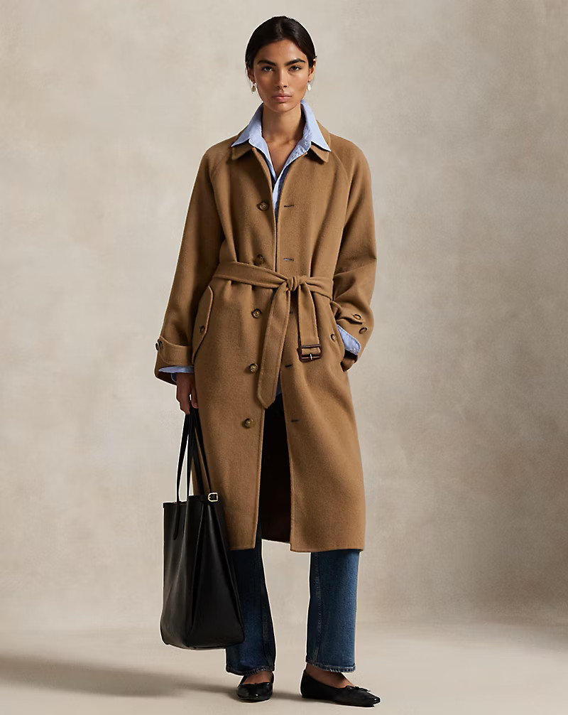 Wool-Cashmere-Blend Balmacaan Coat | Ralph Lauren (UK)