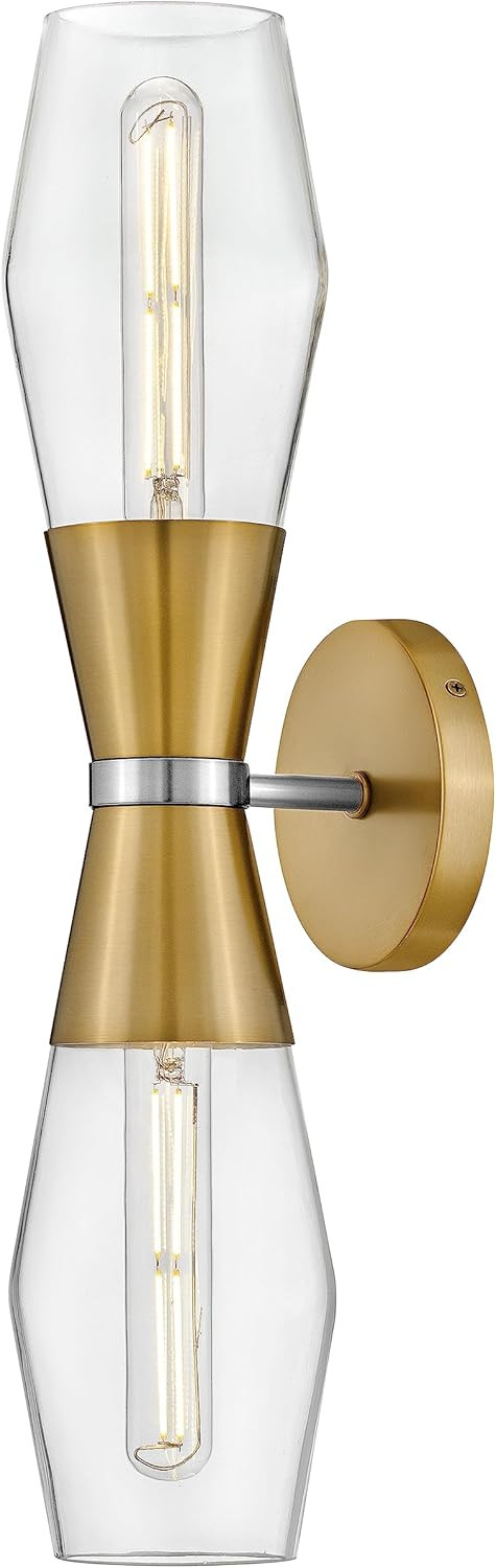 Lark Livie 83902LCB Tall Wall Sconce - Optional Vertical or Horizontal Mount, On/Off Button, Damp... | Amazon (US)