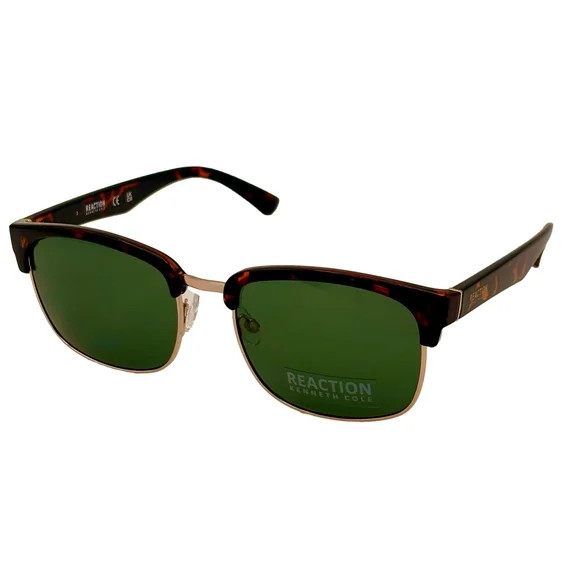 Kenneth Cole Reaction Dark Havana Mens Square Plastic Sunglass, KC1433. 52N | Walmart (US)