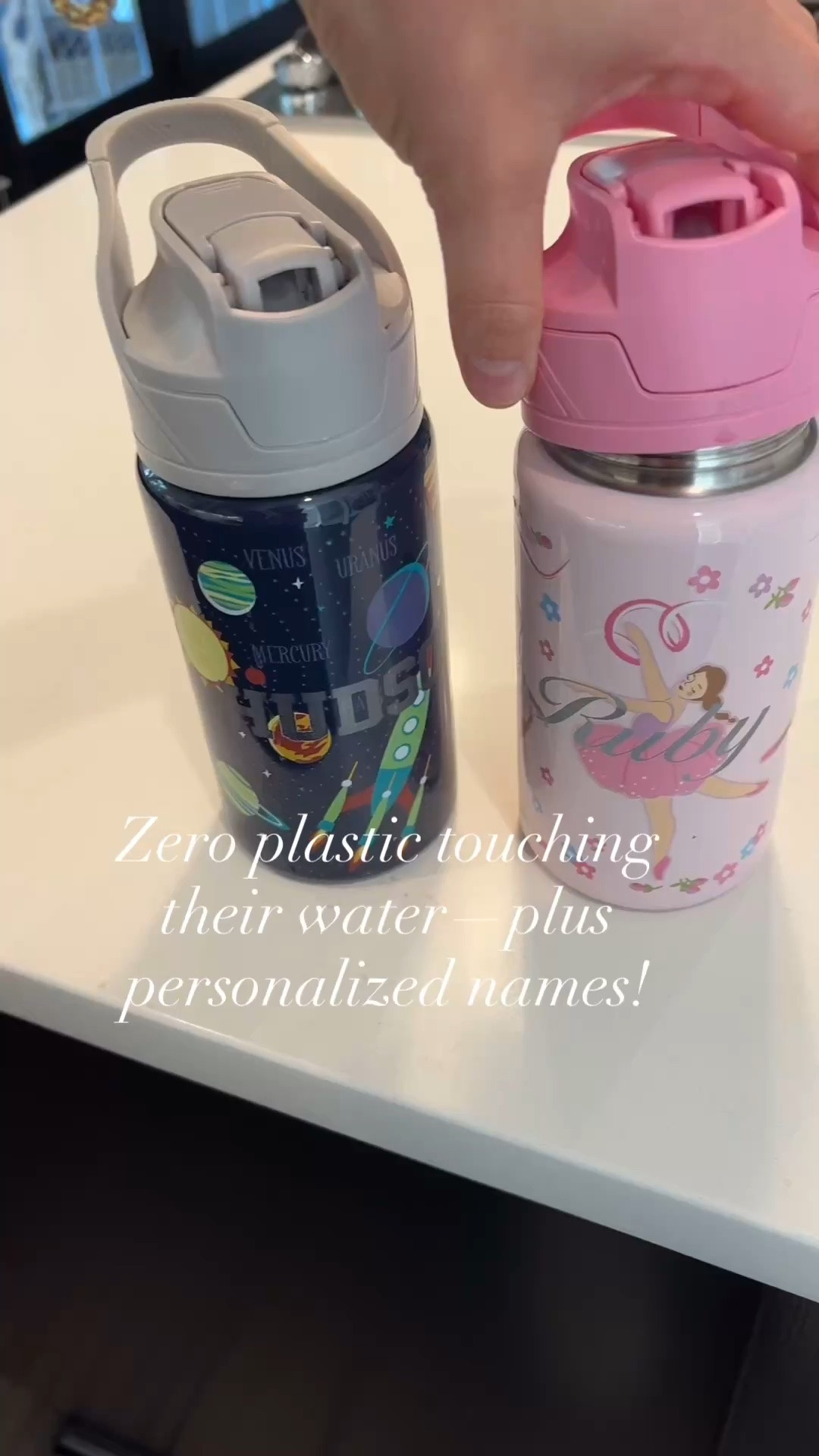Get ahead of the back-to-school rush with the ultimate hydration upgrade! 🎒✨

Customized water bottles mean no more lost bottles at school, daycare, or practice. Even better? They are 100% plastic-free, featuring stainless steel straws so no hidden toxins ever touch their water.

A simple, low-toxin swap that gives you total peace of mind all school year long! 🤍♻️ My kids are so obsessed and also love that these glow in the dark!

Linking them here 🫶🏼

#plasticfree #backtoschool #personalizedwaterbottles #glowinthedark
@potterybarnkids

#LTKKids #LTKmomlife #LTKHome