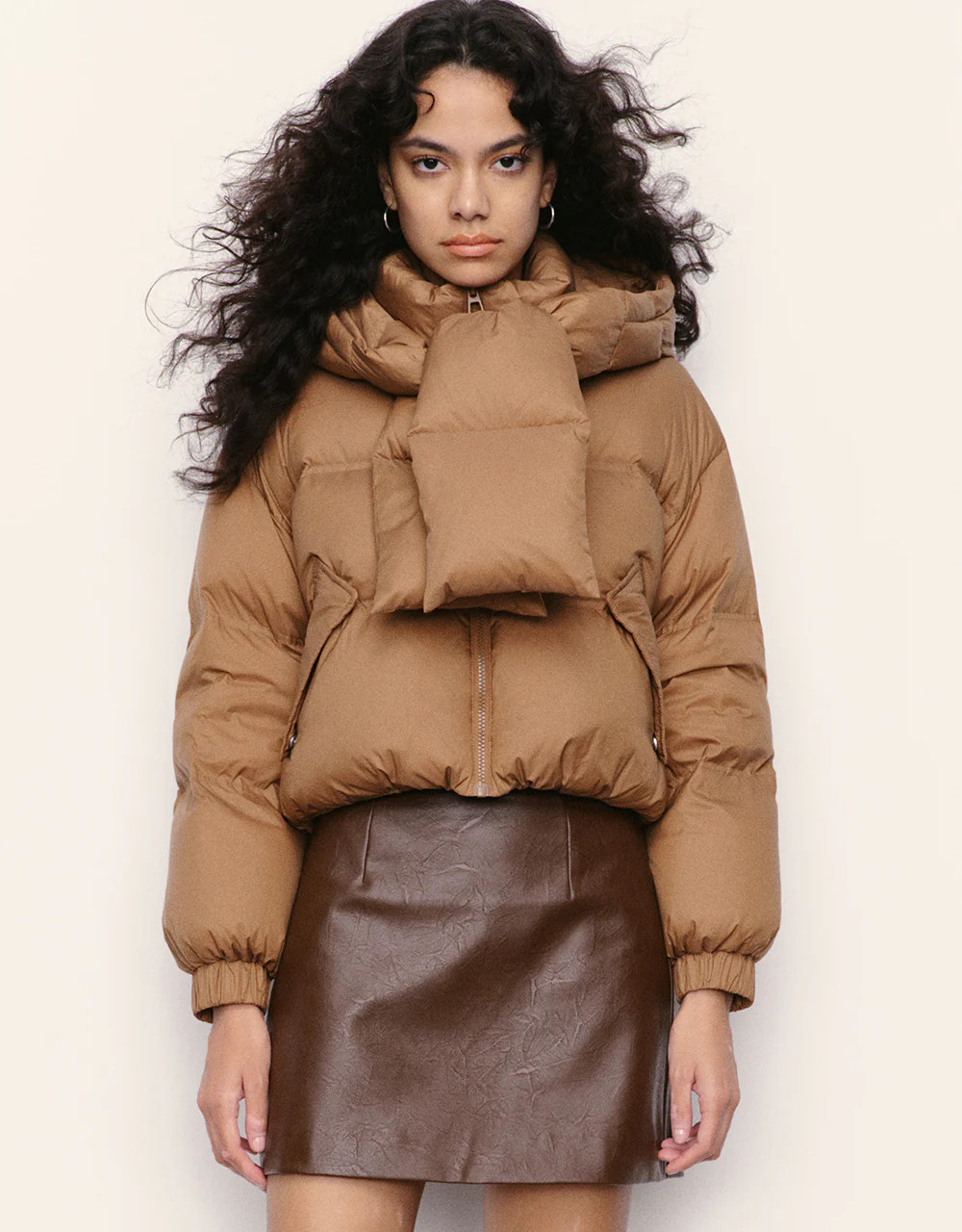 Straight Hooded Down Jacket | Urban Revivo