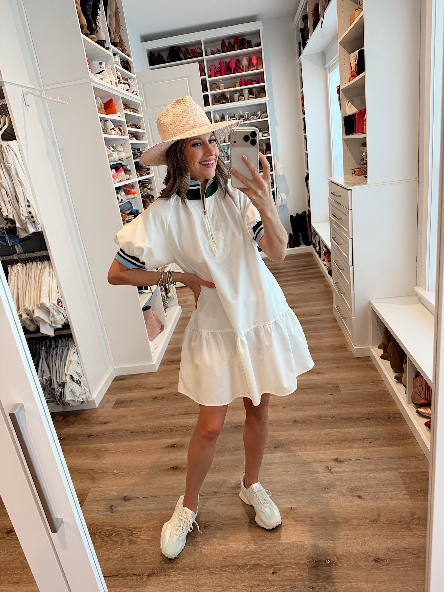 In a small dress, sneakers, hat and accessories for spring - fits tts.

#LTKgrwm #LTKSeasonal #LTKootd